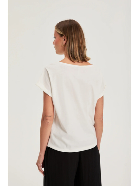 Moodo Tricou cu imprimeu alb Moodo