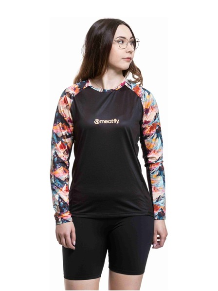 Meatfly Meatfly maiou de ciclism pentru femei Leah Color Mountains / Black