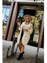 numoco Cardigan oversized modă cu broșă decorativă și buzunare practice - bej