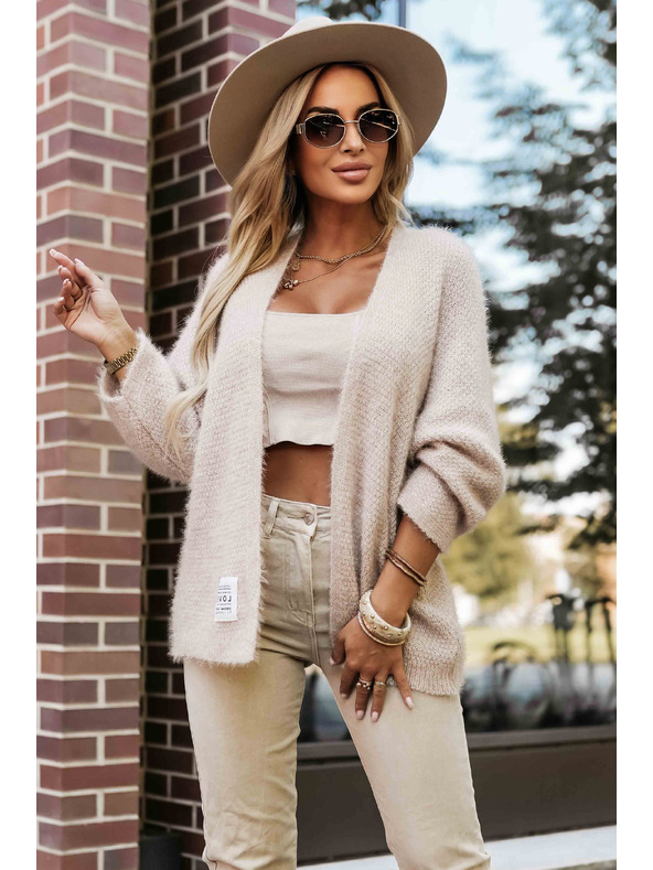 numoco Cardigan stilat din tricot moale - bej