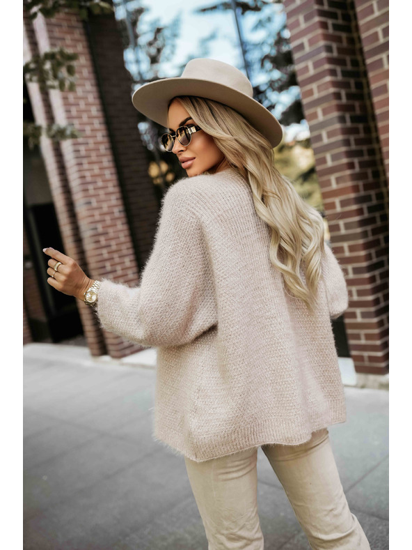 numoco Cardigan stilat din tricot moale - bej