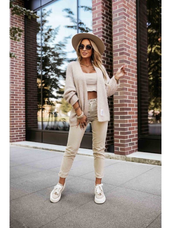 numoco Cardigan stilat din tricot moale - bej