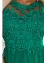 numoco Rochie maxi romantică de nuntă cu dantelă brodata și tul - verde