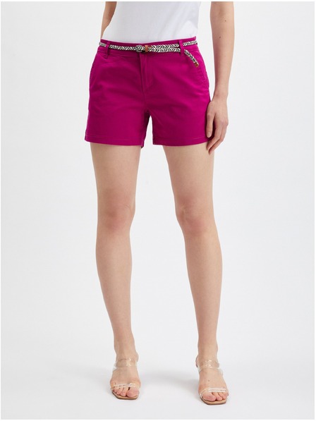 Orsay Pantaloni scurți de damă roz închis ORSAY