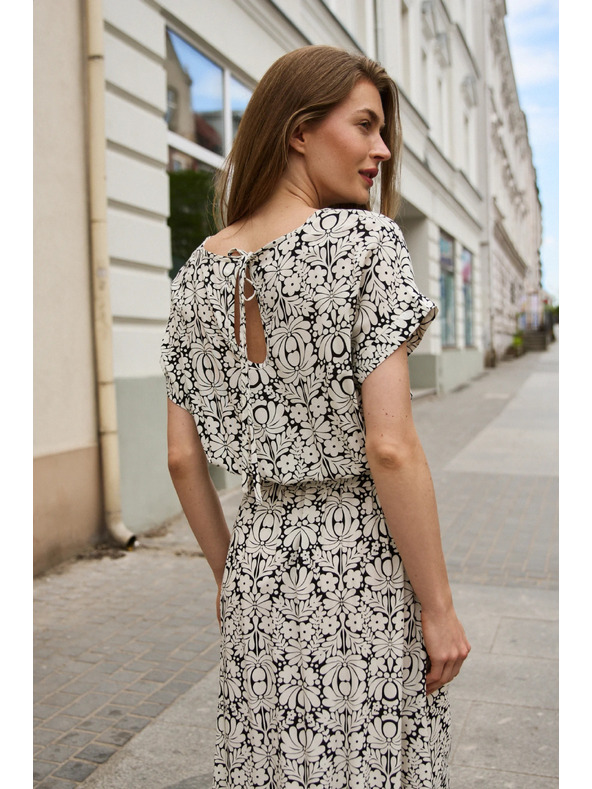 Moodo Rochie vâscoză neagră Moodo