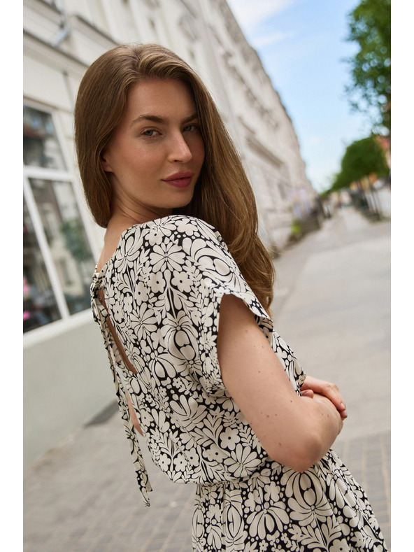 Moodo Rochie vâscoză neagră Moodo