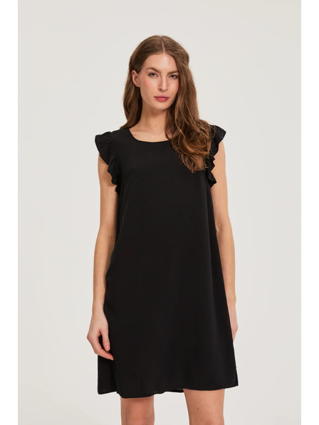 Moodo Rochie vâscoză neagră Moodo
