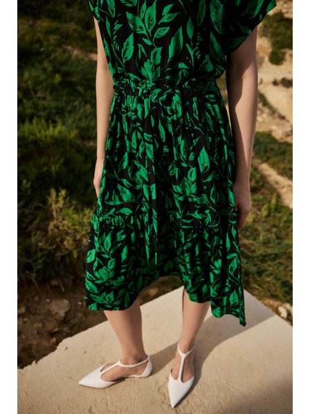 Moodo Rochie midi lungime verde Moodo