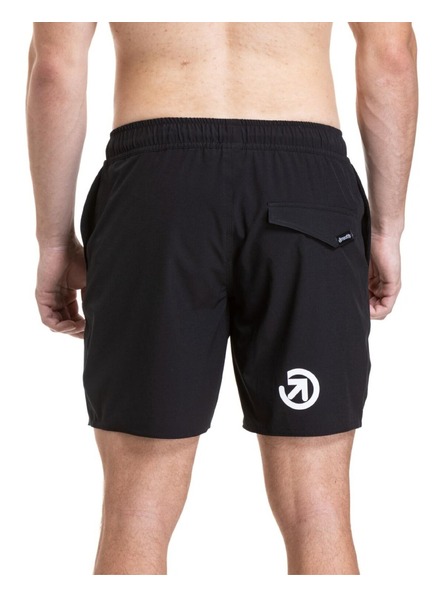 Meatfly Meatfly pantaloni scurti de baie bărbătești Keith Boardshorts 17" Black / White