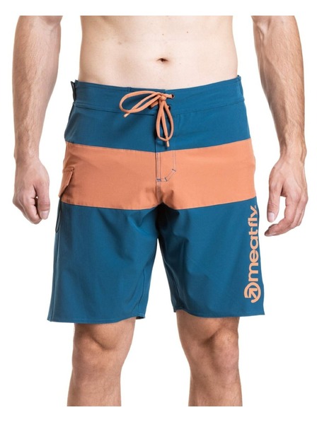 Meatfly Meatfly pantaloni scurti de baie bărbătești Mitch Boardshorts 21" Super Teal / Sienna