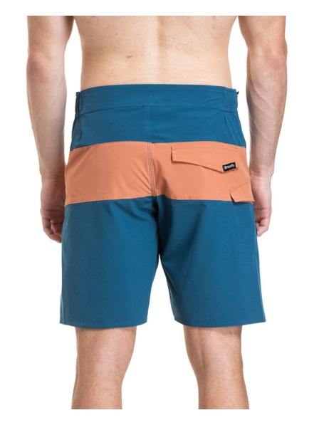 Meatfly Meatfly pantaloni scurti de baie bărbătești Mitch Boardshorts 21" Super Teal / Sienna