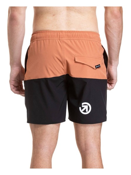 Meatfly Meatfly pantaloni scurti de baie bărbătești Keith Boardshorts 17" Sienna / Black