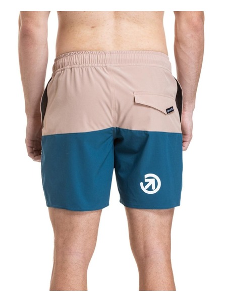 Meatfly Meatfly pantaloni scurti de baie bărbătești Keith Boardshorts 17" Nougat / Super Teal