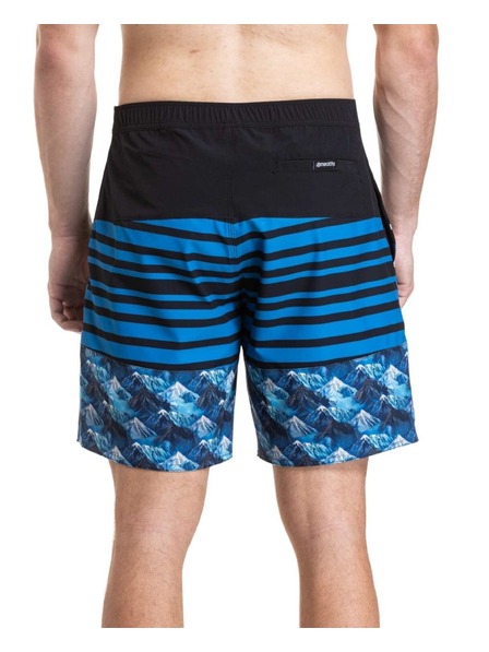 Meatfly Meatfly pantaloni scurti de baie bărbătești Ernie Boardshorts 19" Blue Mountains / Stripes / Black