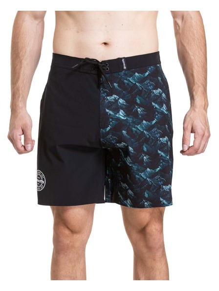 Meatfly Pantaloni de baie pentru bărbați Meatfly Ernie Boardshorts 19" Green Mountains / Quiet Gray