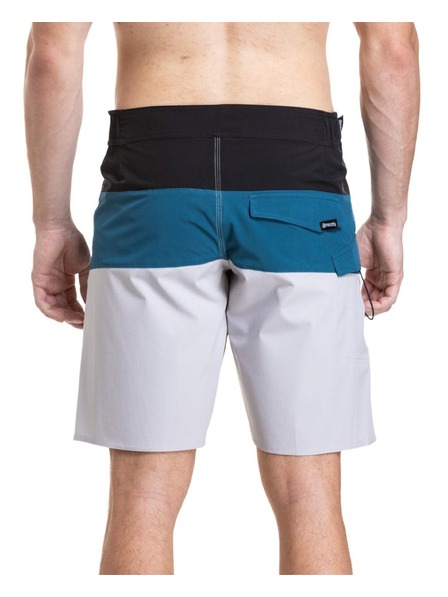 Meatfly Pantaloni de baie pentru bărbați Meatfly Mitch Boardshorts 21" Black / Quiet Gray / Smoky