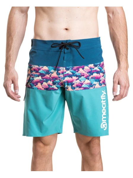 Meatfly Pantaloni de baie pentru bărbați Meatfly Mitch Boardshorts 21" Clouds