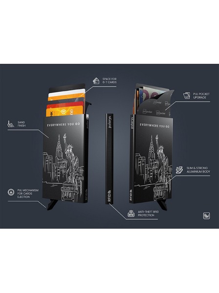 Pularys Portfel unisex pentru acte Pularys Big Apple