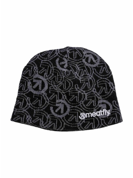 Meatfly Meatfly caciulă Mike Black / Grey Dark