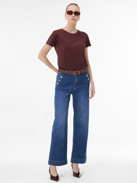 Orsay Tricou maro închis pentru femei cu mânecă scurtă ORSAY