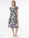 Orsay Rochie florală de damă neagră ORSAY