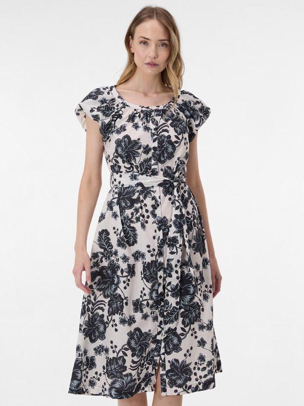 Orsay Rochie florală de damă neagră ORSAY