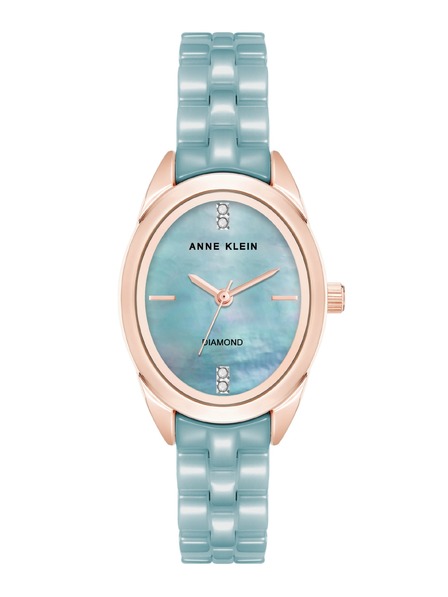 Anne Klein Ceas oval pentru femei Anne Klein AK/5182AQRG