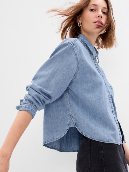 GAP Cămașă din denim crop GAP