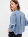 GAP Cămașă din denim crop GAP