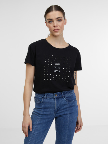 Orsay Tricou negru de damă ORSAY