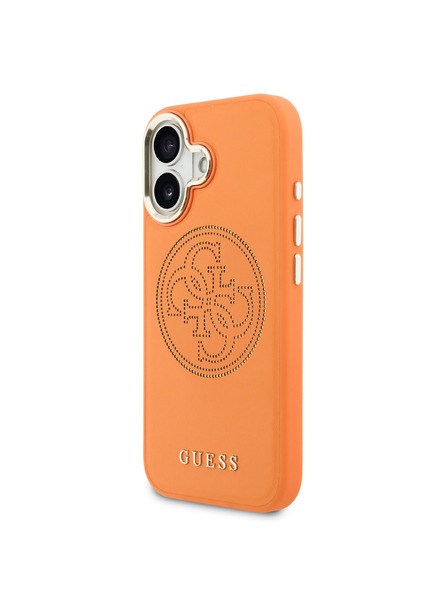 Guess Guess PU Perforated 4G Logo MagSafe Carcasă Spate pentru iPhone 17 Orange