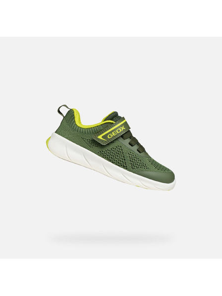 Geox Adidași verzi pentru băieți Geox Foot-Run