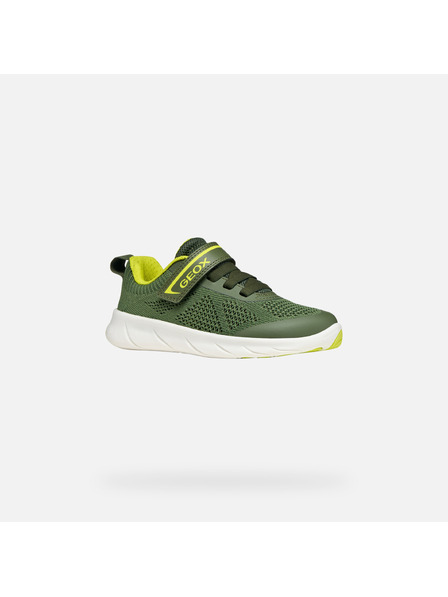 Geox Adidași verzi pentru băieți Geox Foot-Run