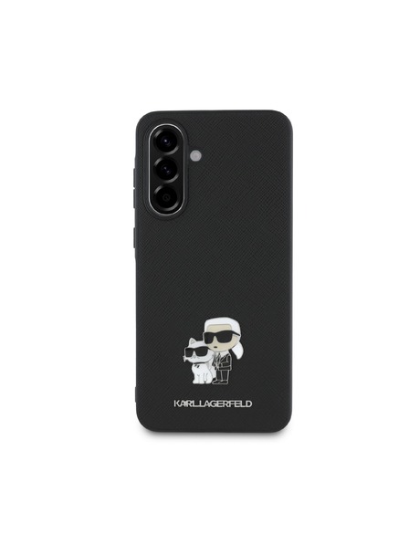 Karl Lagerfeld Karl Lagerfeld PU Saffiano Metal Karl and Choupette Carcasă Spate pentru Samsung Galaxy A56 Black