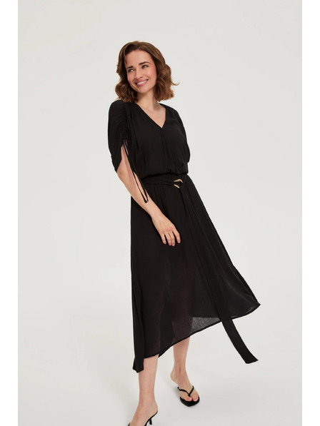 Moodo Rochie vâscoză neagră Moodo