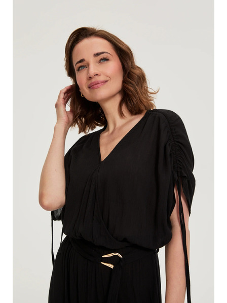 Moodo Rochie vâscoză neagră Moodo