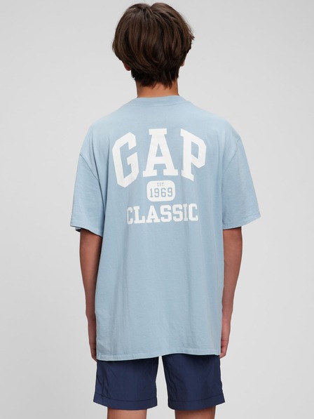 GAP Tricou din bumbac organic cu logo Gap Classic pentru copii GAP