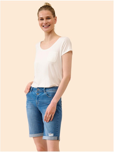 Orsay Pantaloni scurți din denim albastru cu model ORSAY
