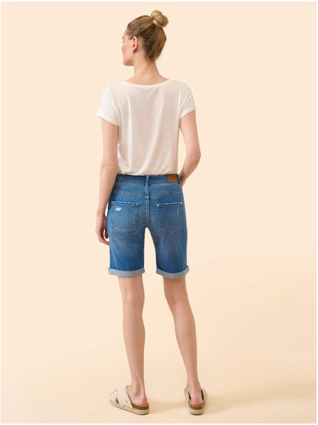 Orsay Pantaloni scurți din denim albastru cu model ORSAY