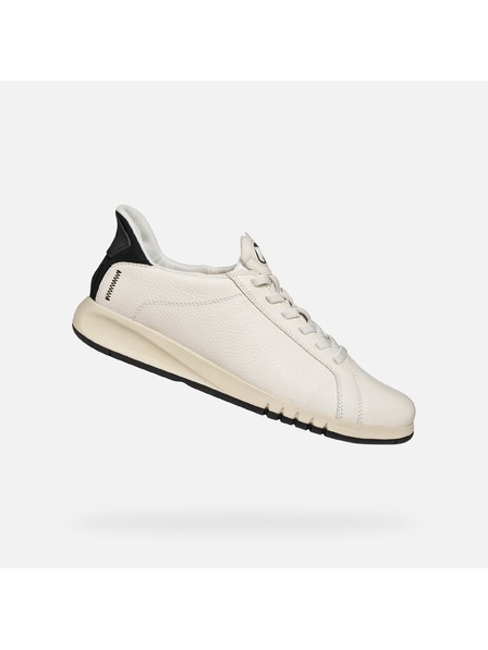 Geox Pantofi sport albi pentru bărbați Geox Aerantis Plus Fast in
