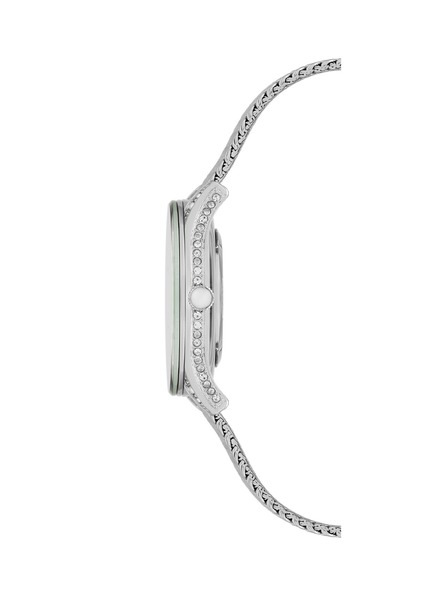 Anne Klein Ceasuri rotunde pentru femei Anne Klein mesh AK/2209SVSV
