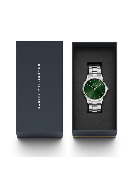 Daniel Wellington Ceasuri pentru bărbați argintii Daniel Wellington Iconic Emerald