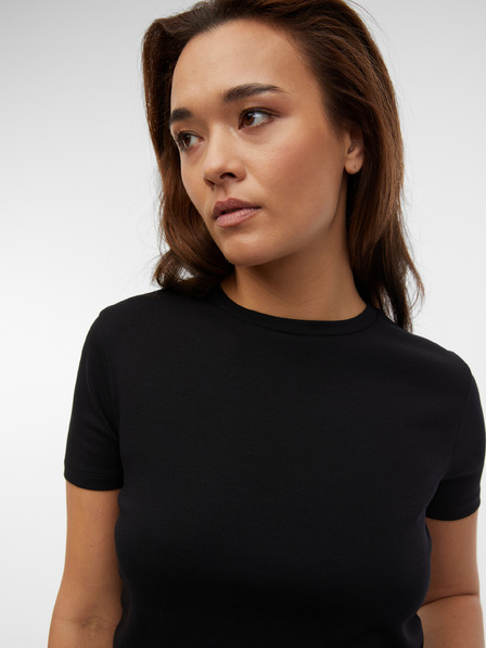 Orsay Tricou scurt negru pentru femei ORSAY