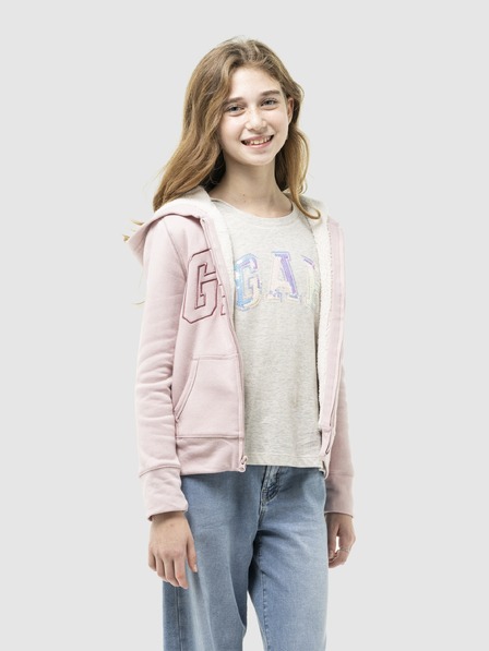 GAP Hanorac sherpa pentru copii cu logo GAP