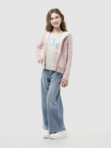 GAP Hanorac sherpa pentru copii cu logo GAP