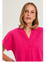 Moodo Bluză cu decolteu în V fucsia Moodo