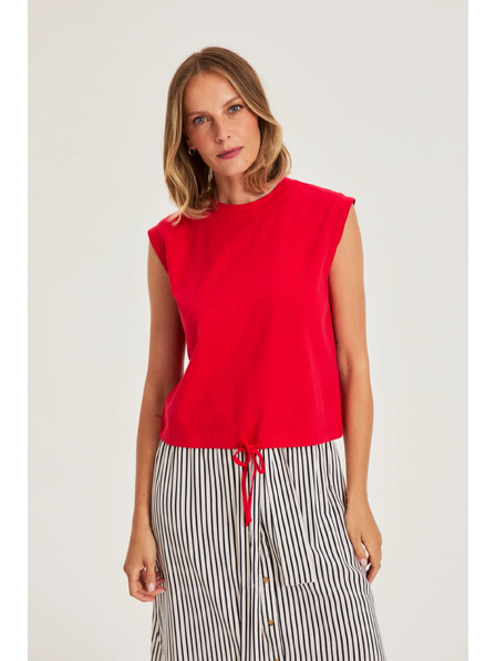 Moodo Tricou din bumbac rosu Moodo