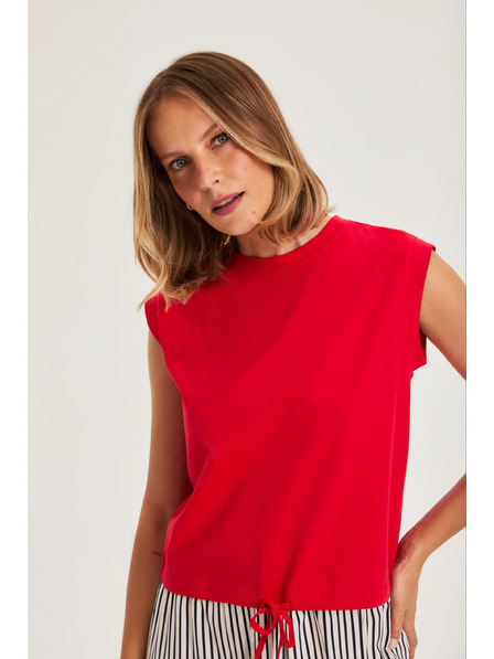 Moodo Tricou din bumbac rosu Moodo