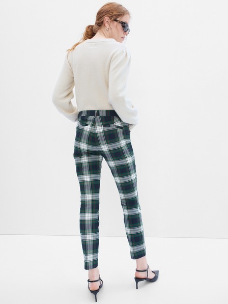 GAP Pantaloni în carouri skinny bi-stretch GAP