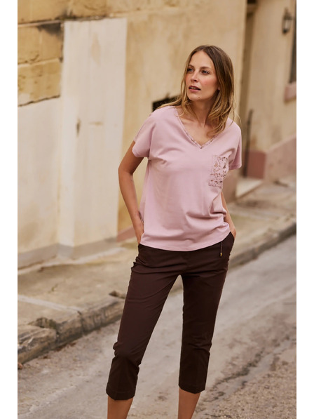 Moodo Tricou Moodo din bumbac roz
